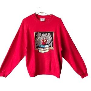 Vintage 90s Lee, happy holiday Teacher/Kidcore Sweatshirt